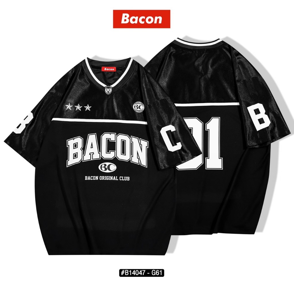 เสื้อกีฬา โอเวอร์ไซส์คอวีเบสบอล91