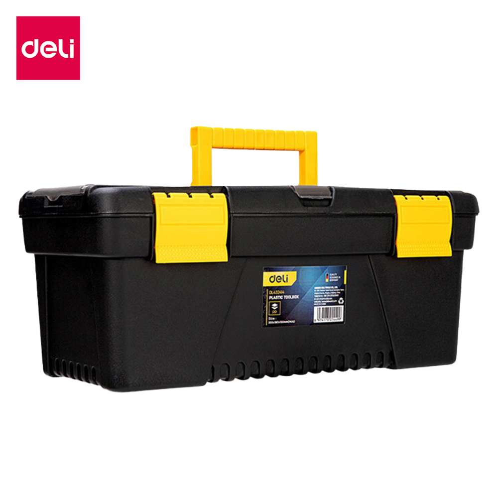 Deli กล่องเครื่องมือ กล่องใส่เครื่องมือช่าง เลือกได้หลายขนาด เก็บได้เยอะ แข็งแรงทนทาน Tool Box
