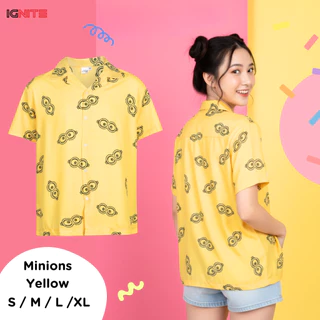 [พร้อมส่ง] IGNITE MINIONS APPAREL เสื้อฮาวายมินเนียน สินค้าลิขสิทธิ์แท้