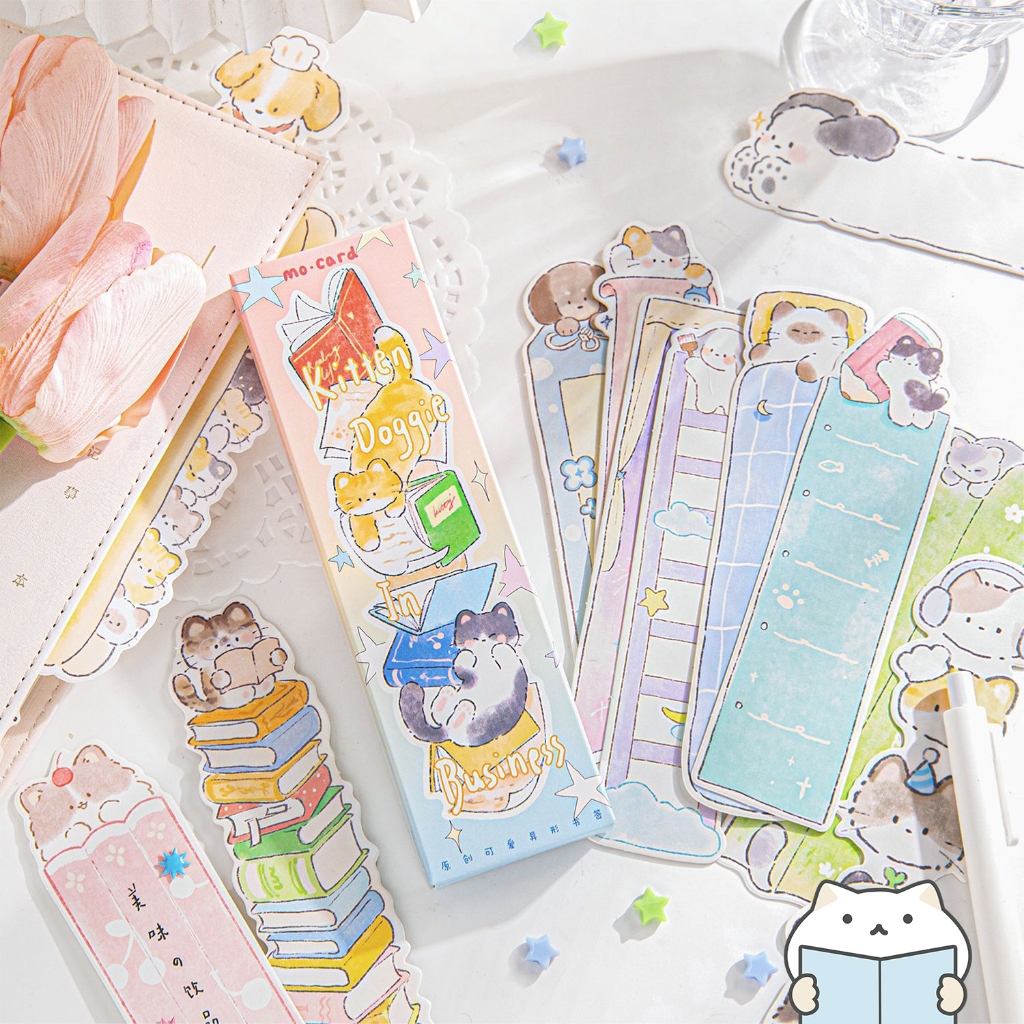 ที่คั่นหนังสือ น้องแมว 😺 การ์ด 30 แผ่น ลายน่ารัก Cat Card Bookmark mimisplan