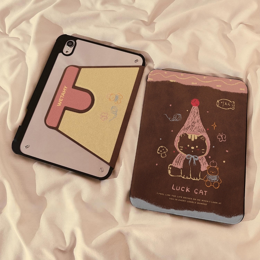 จัดส่งทันที เคสไอแพด การหมุน360องศา Cute kitten Gen12 Pro13 Air7 13 Gen9 Air6 11 เคส iPad Gen9/8 ราคา ถูกที่สุด ดีลบีเคเค แกลเลอรีภาพที่ 5