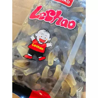1 กิโลกรัม แบบถุง 1 กิโลกรัม เยลลี่รสโคล่า ตราเด็ก LeChao 1กก. เคี้ยวอร่อย สนุก กินได้ทั้งครอบครัว