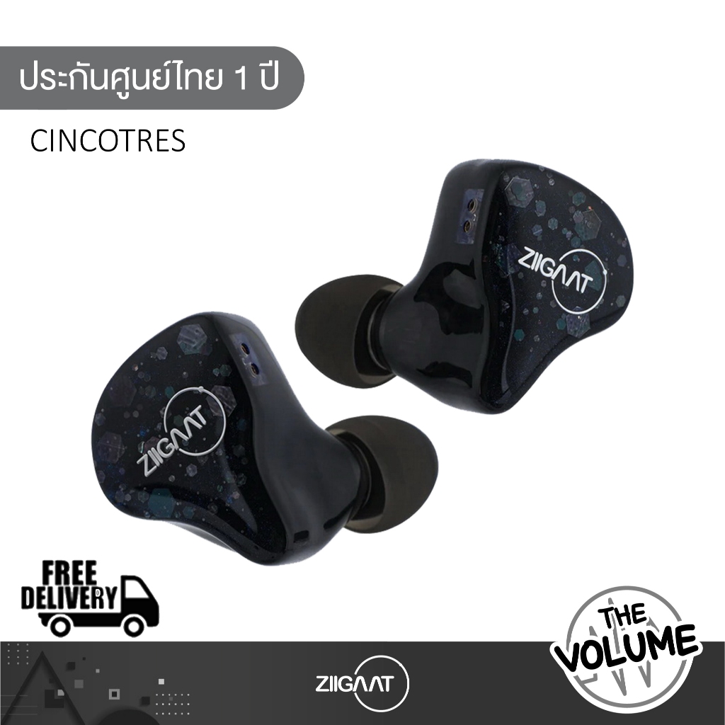 Ziigaat Cincotres หูฟัง IEMs Hybrid 5 ไดรเวอร์ 2DD+3BA