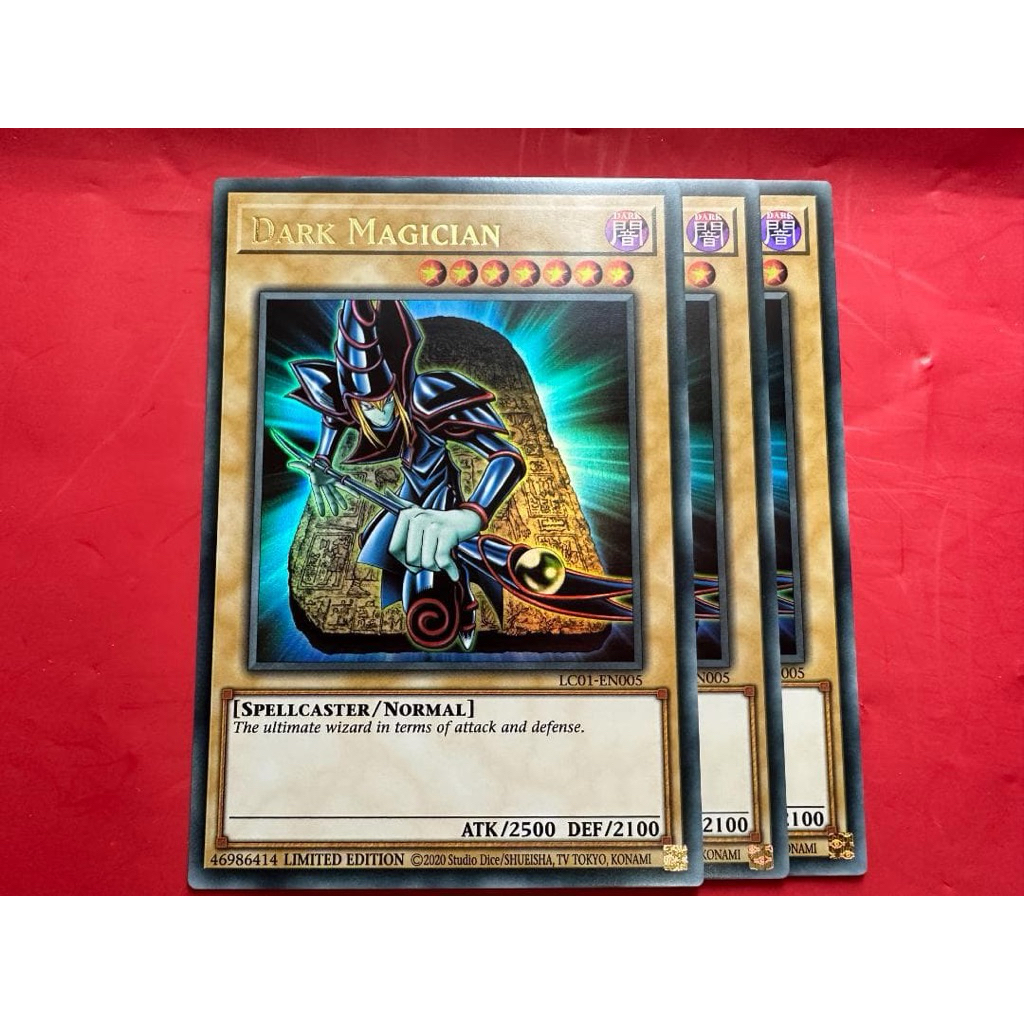 การ์ดยูกิ ของแท้ การ์ดยูกิดาร์กเมจิคเชี่ยน รหัส LC01-EN005 หายากมาก YUGIOH ของแท้ 100% (ระดับ Ultra 
