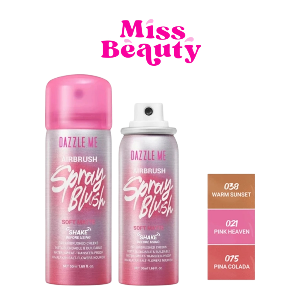 (ขวดสปรย์) DAZZLE ME Airbrush Spray Blush แดซเซิล มี แอร์บรัช สเปรย์ บลัช 50 มล.