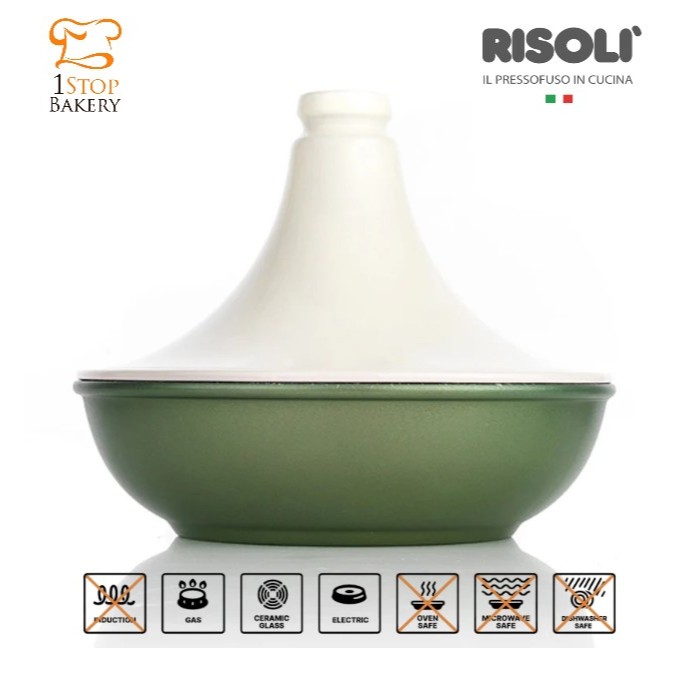 Risoli 00133DR/24GS Dr. Green Tajine, 24cm / หม้อและภาชนะสำหรับตุ๋น
