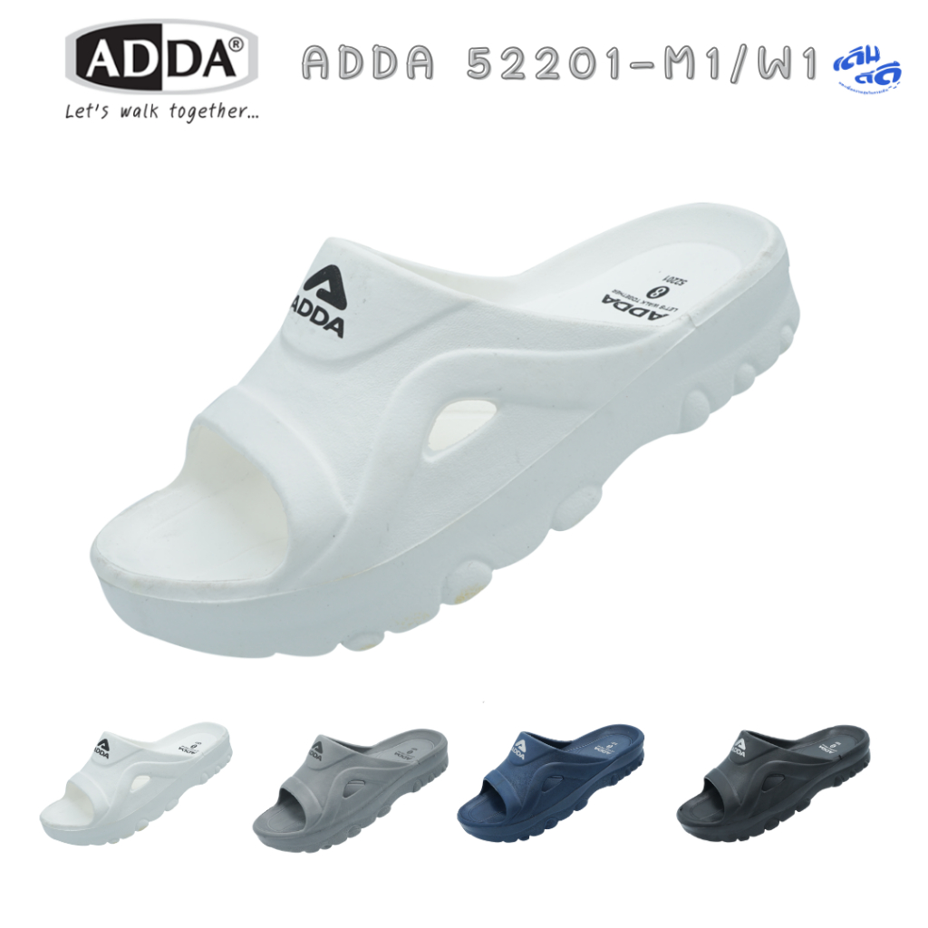 ADDA Classic รองเท้าแตะลำลองแบบสวมผู้ชาย-ผู้หญิง รุ่น 52201M1 (ไซส์ 6-11)