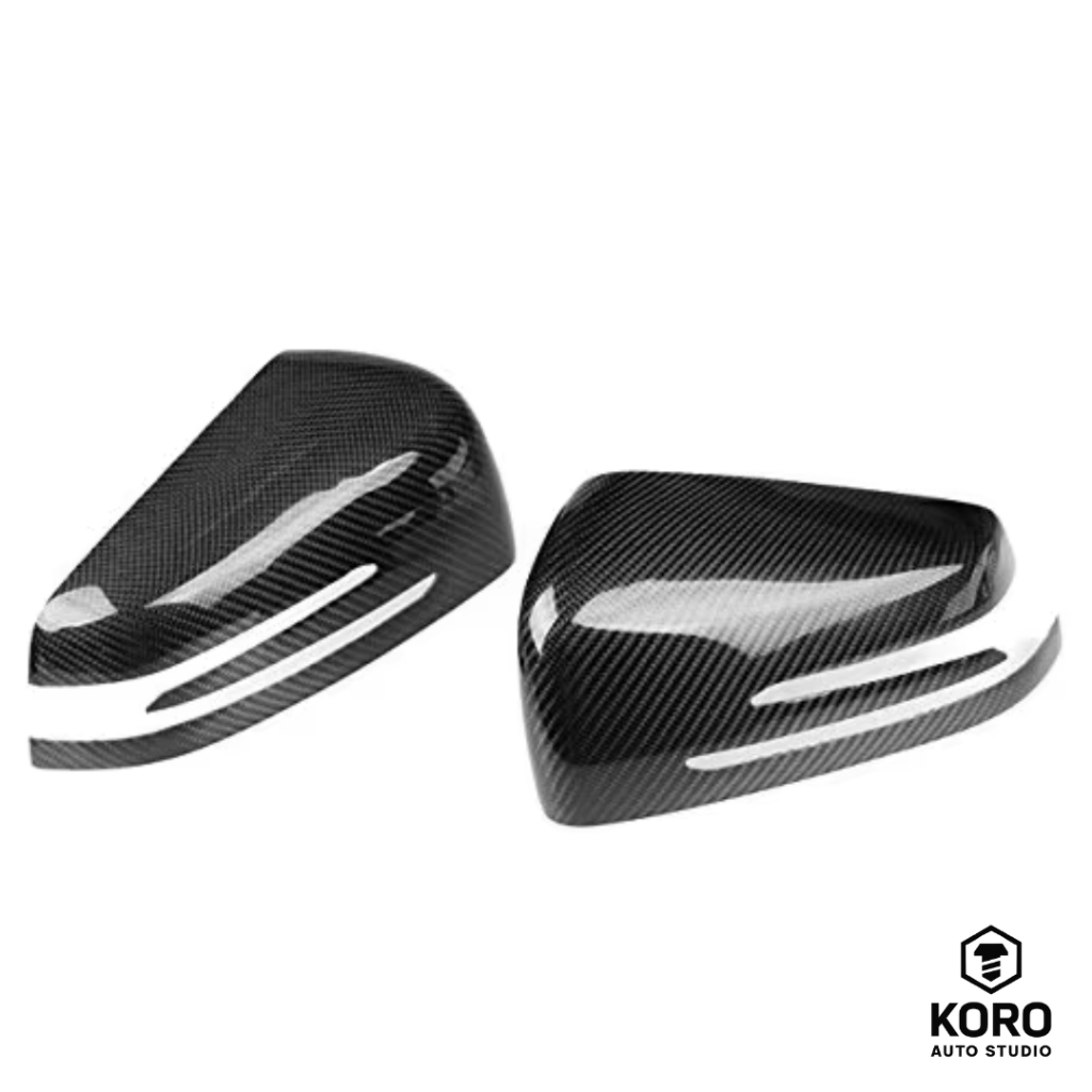 ครอบกระจกมองข้าง dry carbon prepreg BENZ W204 W212 W218 W176