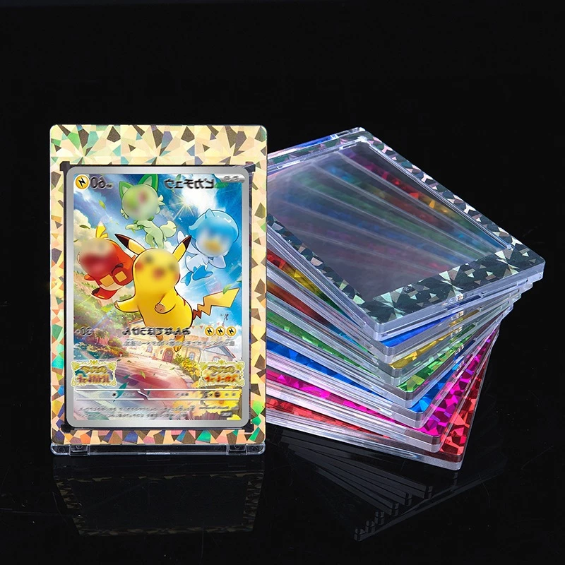 กรอบแม่เหล็กหมุดทอง ขอบลายเลเซอร์ 35pt พร้อมส่ง
