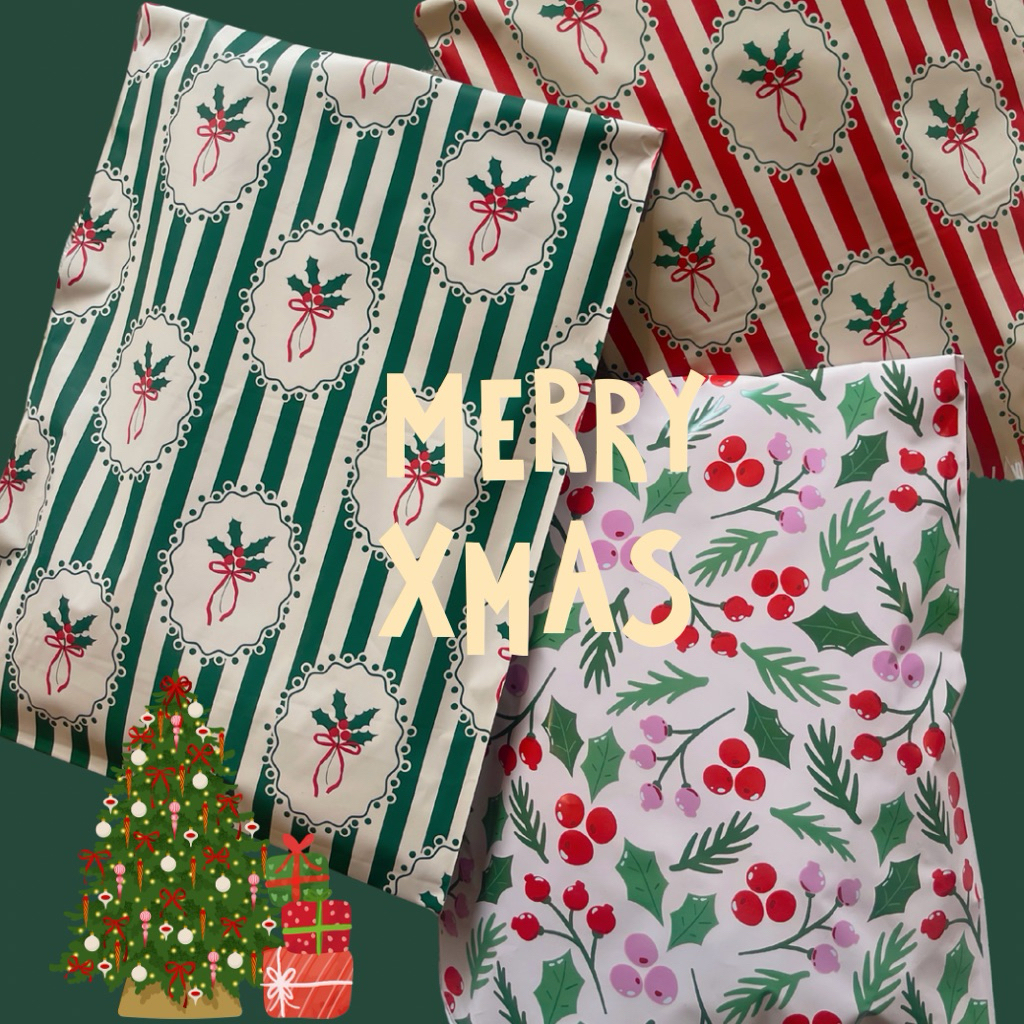 ຊອງພັດສະດຸ Xmas 2025 Festive Holiday Collection (50 ຊອງ)