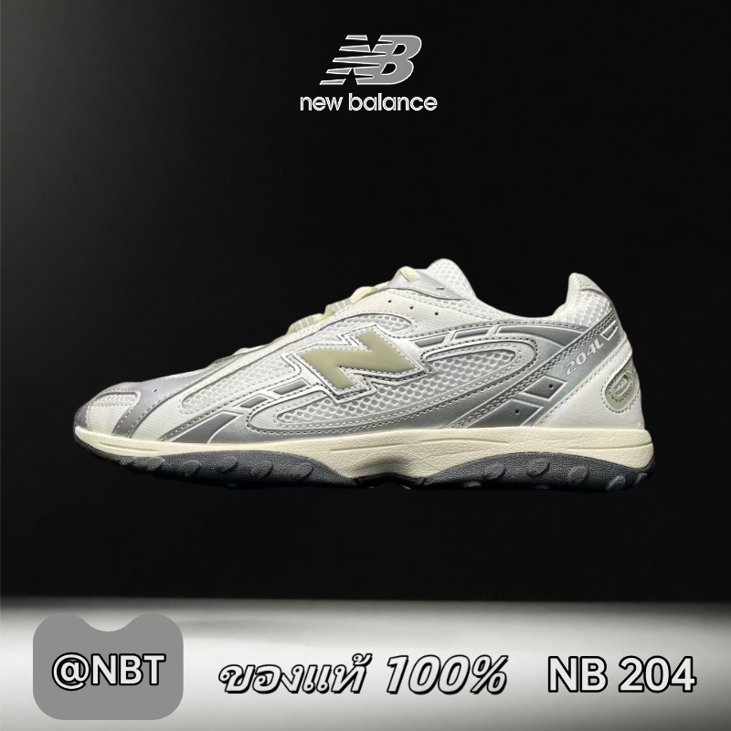 ✔ของแท้ 100% New Balance 204L silvery Low Sneakers  U204LSWB
