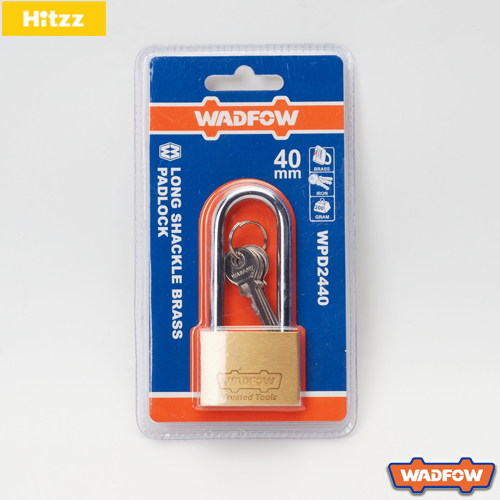 กุญแจสปริงทองเหลืองคอยาว WADFOW 40mm WPD2440