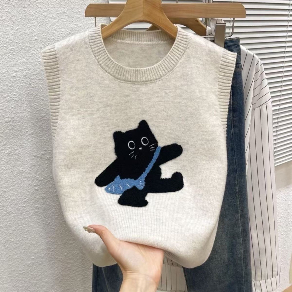 เสื้อกั๊กลายการ์ตูน น่ารักผ้านิ่ม กันหนาว ใส่สบาย