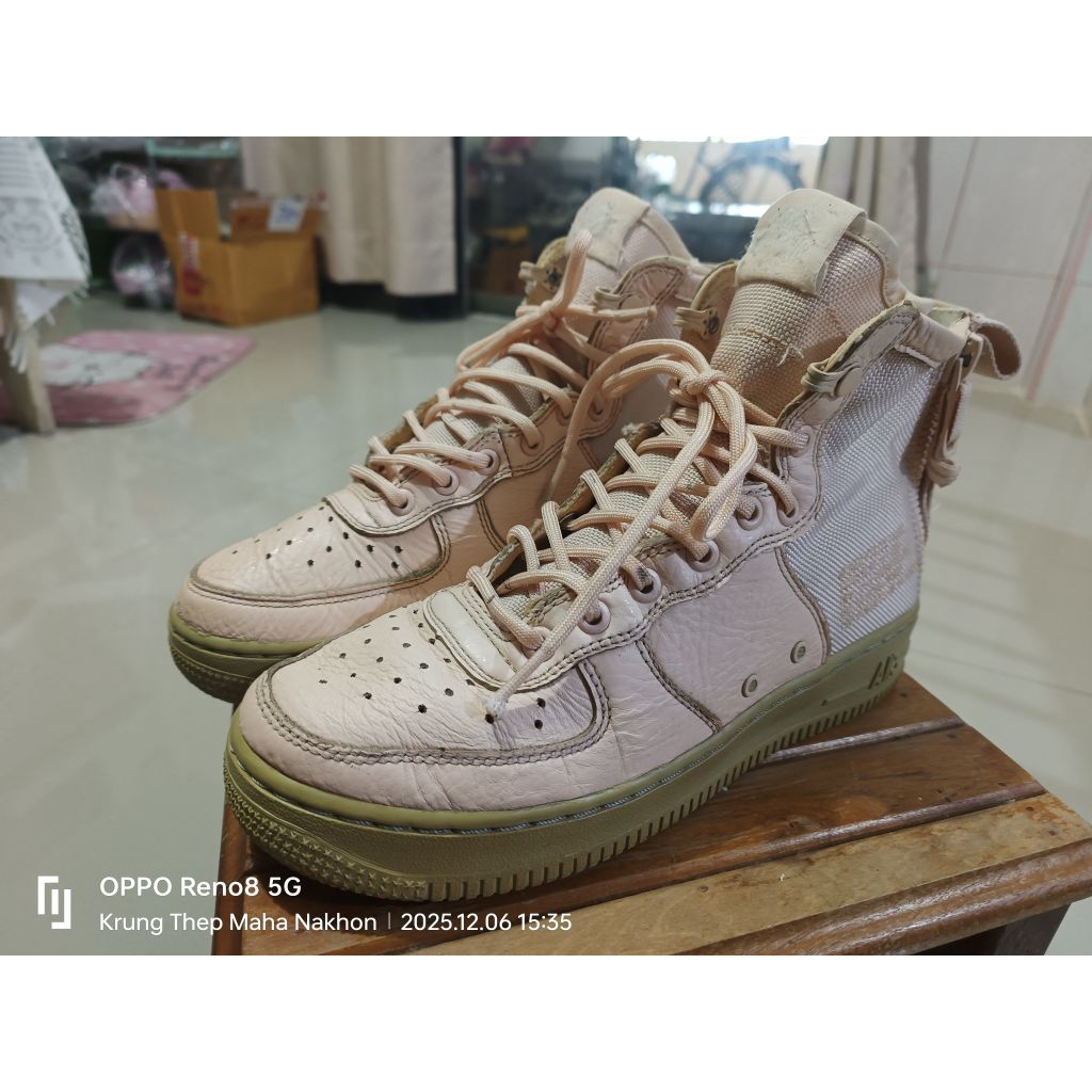 Nike SF-AF1 Mid Orange Quartz, 38.5, 24.5cm มือสองของแท้