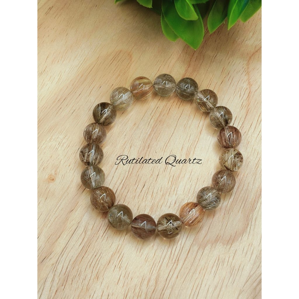 ☘️ สร้อยหินไหมเงิน ( Silver Rutilated Quartz ) ผสมไหมนาค ( Copper Rutilated Quartz ) ไหมทอง และไหมดำ