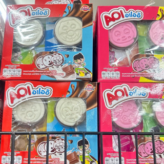 อาโออิ AOI  ขนมหวานรสช็อกโกแลตและนม⚠️กล่อง12ชิ้น⚠️