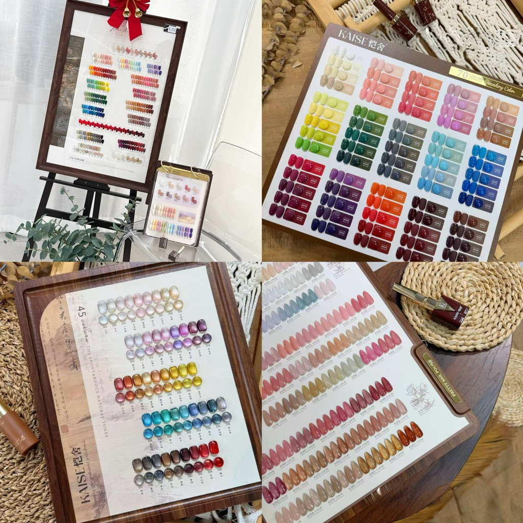 เซตสีเจลทาเล็บ แบรนด์ Kaise พร้อมชาร์ทโชว์