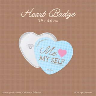Heart/Star Badges เข็มกลัดหัวใจ (Made of Memories Col.) - SM,PLS!