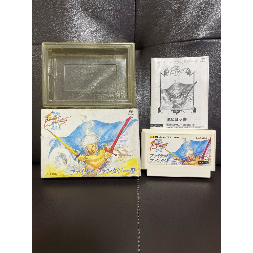 Final Fantasy 3 ตลับแท้ fc เทสแล้ว ตลับเกม