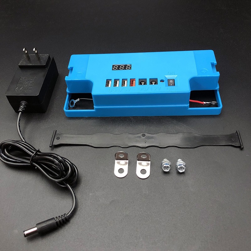 แบตเตอรี่ 12V แปลงเป็นเคสพาวเวอร์แบงค์ 20A พร้อมระบบชาร์จเร็ว USB และฝาครอบแบตเตอรี่พกพาแบบอเนกประสงค์