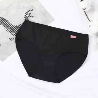 【แพ็ค 5/10ตัว】กางเกงในผู้หญิง สีดำล้วน🖤 ราคาโรงงาน sizeM-3XL เนื้อดีใส่สบาย กางเกงในไซส์ใหญ่ NY023
