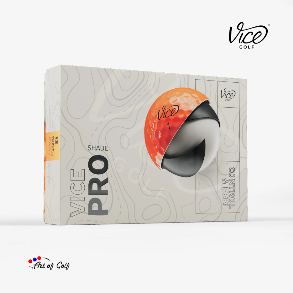 ลูกกอล์ฟ Vice Golf - รุ่น Pro (Shade Orange Red)