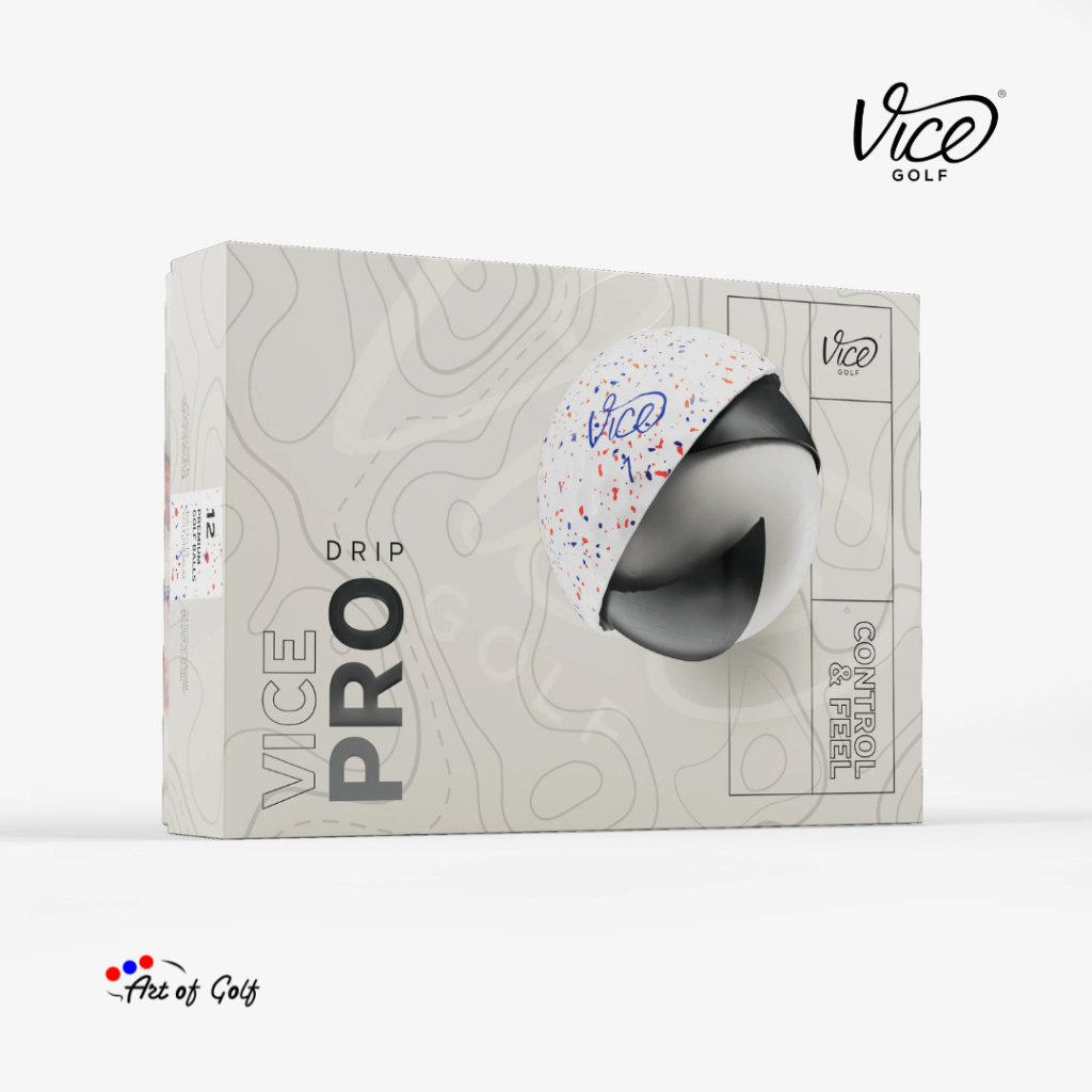 ลูกกอล์ฟ Vice Golf - รุ่น Pro (Drip Red Blue)