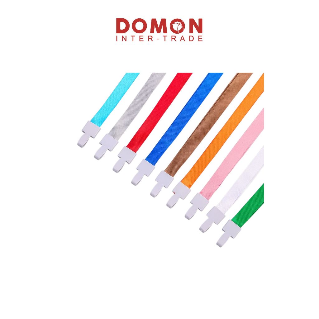 🌈 สายคล้องคอ (ริบบิ้นหนา/แบน) สีสันสวยงาม สายคล้องตัดเย็บด้วยเนื้อผ้าหนา นุ่มใส่สบายคอ / VCC-840