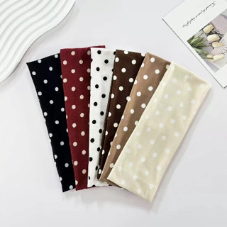 Atipashop - DOTMERRY HEADBAND ที่คาดผม ผ้าโพกหัว ลายจุด