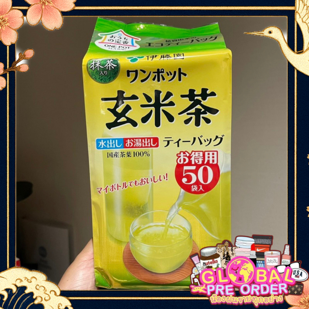 ⭐️ของแท้จากญี่ปุ่น⭐️ Itoen Genmai cha 200g. ชาเขียวมัทฉะ จากอิโตเอ็น ใบชาบดละเอียดผสมข้าวคั่ว