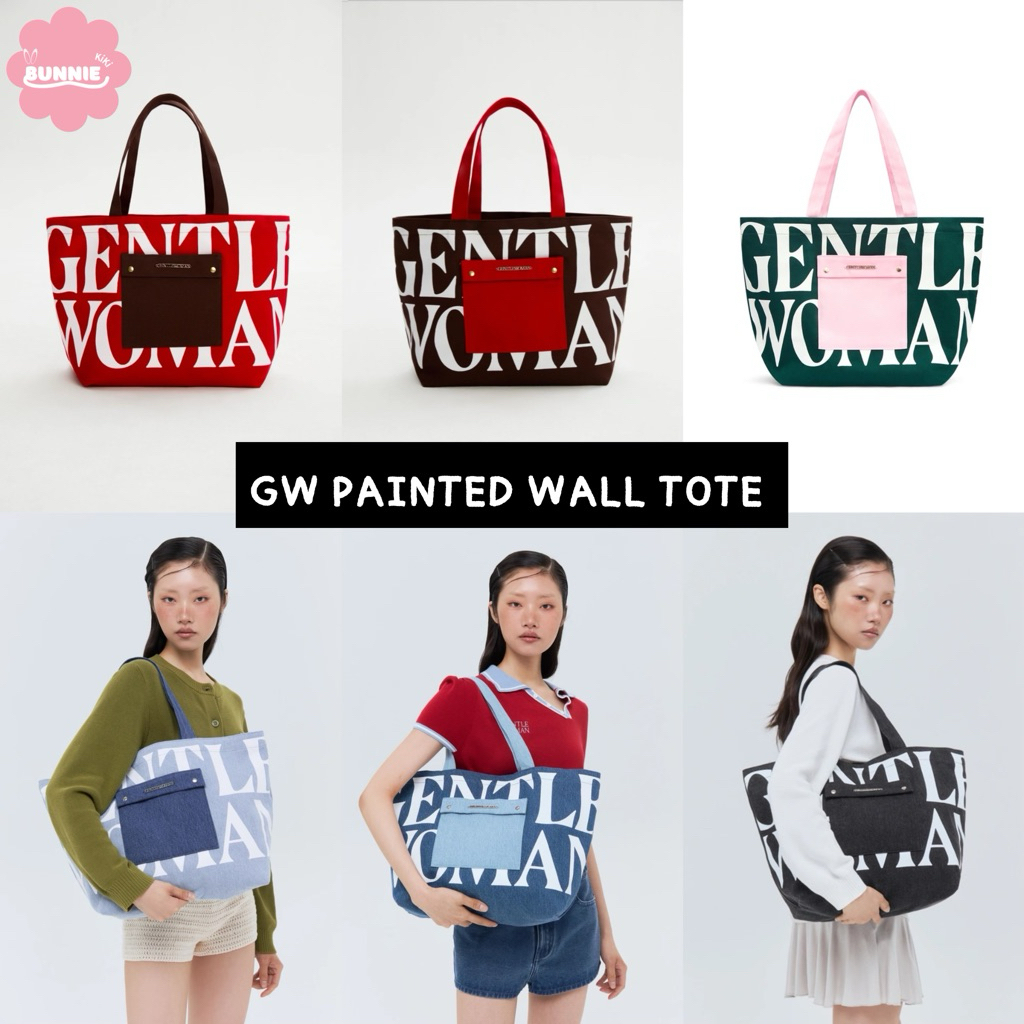 [พร้อมส่ง] กระเป๋า GENTLEWOMAN - PAINTED WALL TOTE มือ1 ของแท้100%(ใช้โค้ดลด20%)
