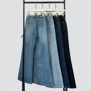 Atipashop - NOELLE WIDE JEANS กางเกงยีนส์ ขายาว ทรงกระบอกใหญ่ ปัก Atipa