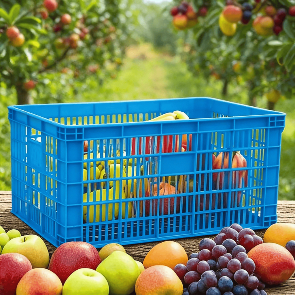 FORYO กล่องเก็บของ ลังพลาสติกโปร่ง ตะกร้าพัสดุ  รับน้ำหนัก 200KG  เกรดอุตสาหกรรม แข็งแรงมาก 86cm - รูปที่ 6