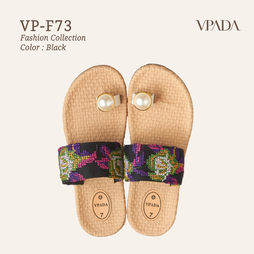Vpada_sandals_VP-F73 Fashion Collection รองเท้าแตะชายหาดแบน รองเท้าแตะแฟชั่น