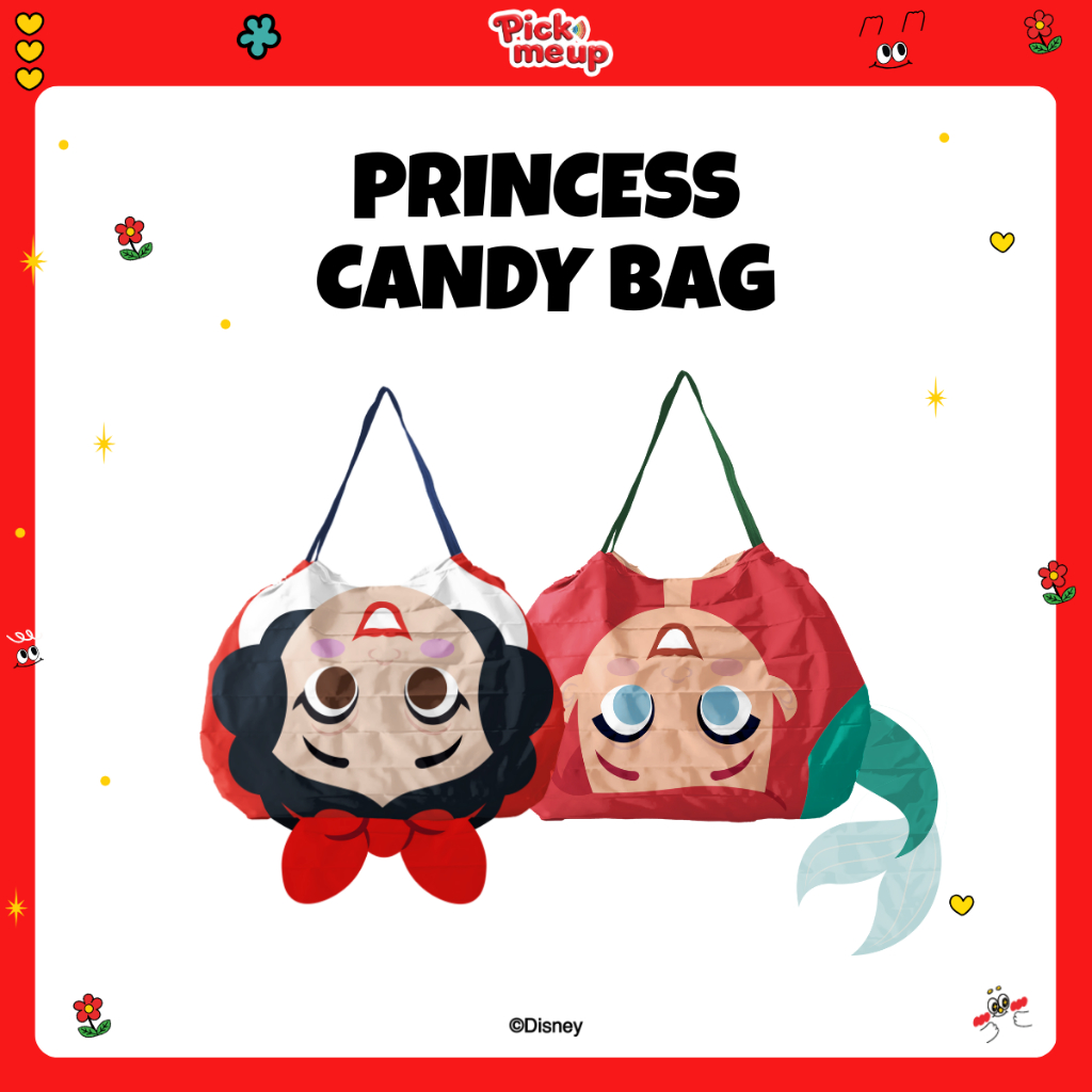 PickMeUp กระเป๋าพับได้ Candy Bag คอลเลกชัน Disney Princess ลิขสิทธื์ Disney