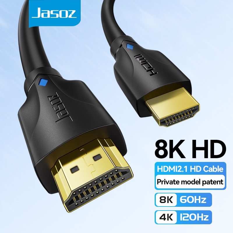 ⚡ส่งจาก กทม⚡Jasoz สาย HDMI 2.1 Cable 8K/60Hz 4K/240hz 48Gbps  สําหรับ PC TV Switch ยาว 0.5m-10m