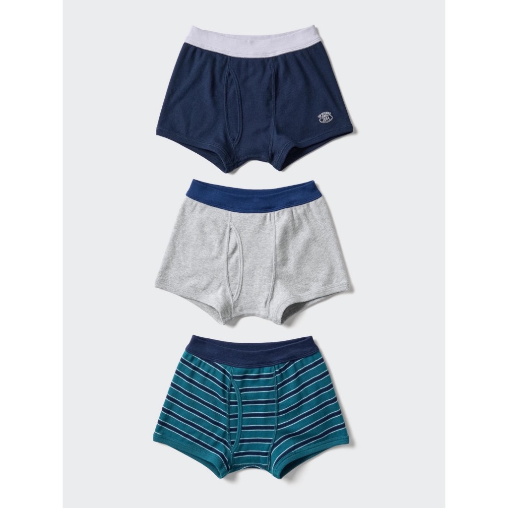 Uniqlo กางเกงชั้นในขาสั้น 3 ชิ้น ไซด์ 110-160 ของใหม่ แท้ พร้อมส่ง