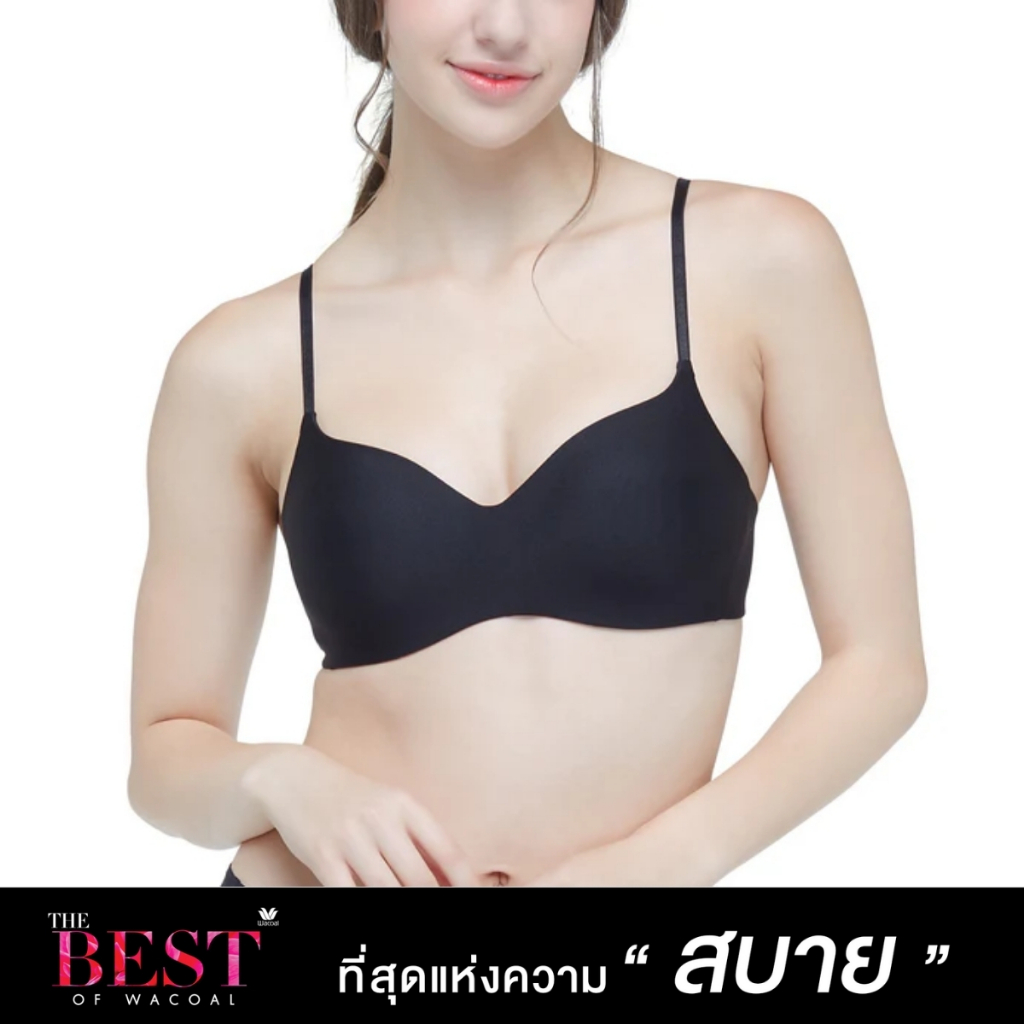 Wacoal บราไร้โครง ที่สุดของความสบาย The Best of Wacoal รุ่น WB3A14 สีดำ (BL)