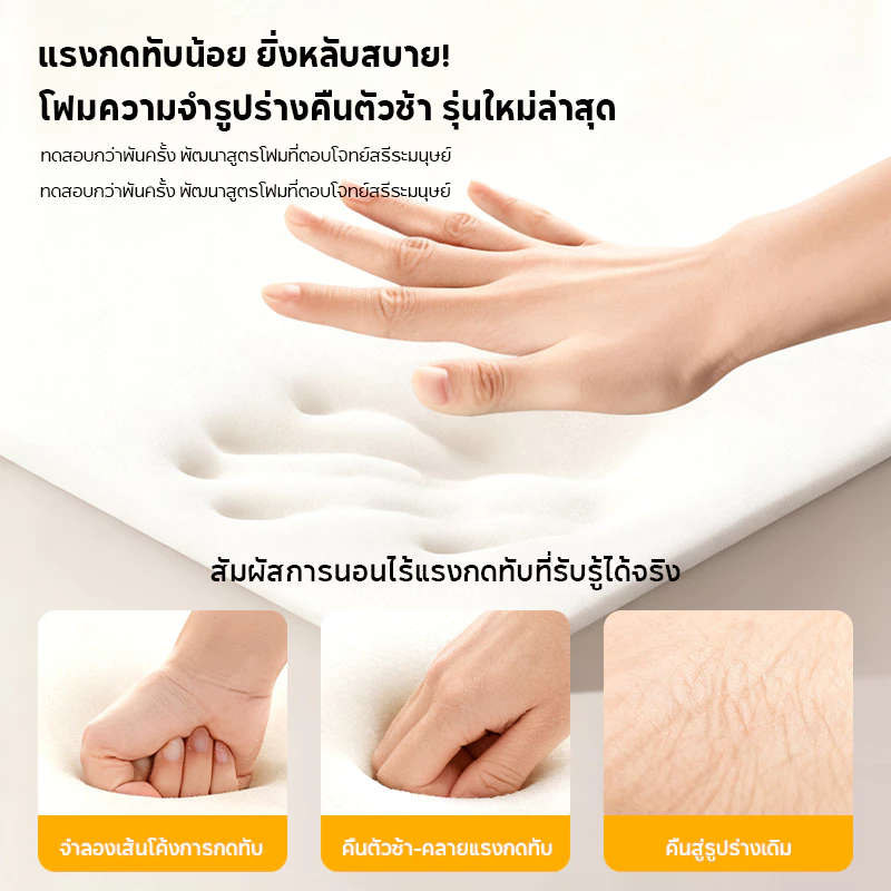 ที่นอน Topper เมมโมรี่โฟม ขนาด 3/4/5/6 ฟุต thumbnail 5