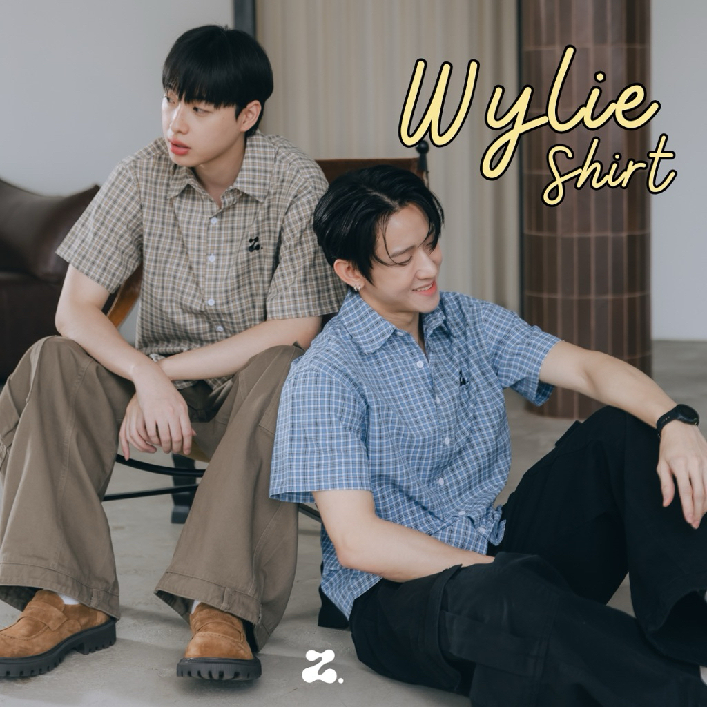 ZAMIO Wylie shirt เสื้อเชิ้ตแขนสั้นลายสก็อตตัวสั้น