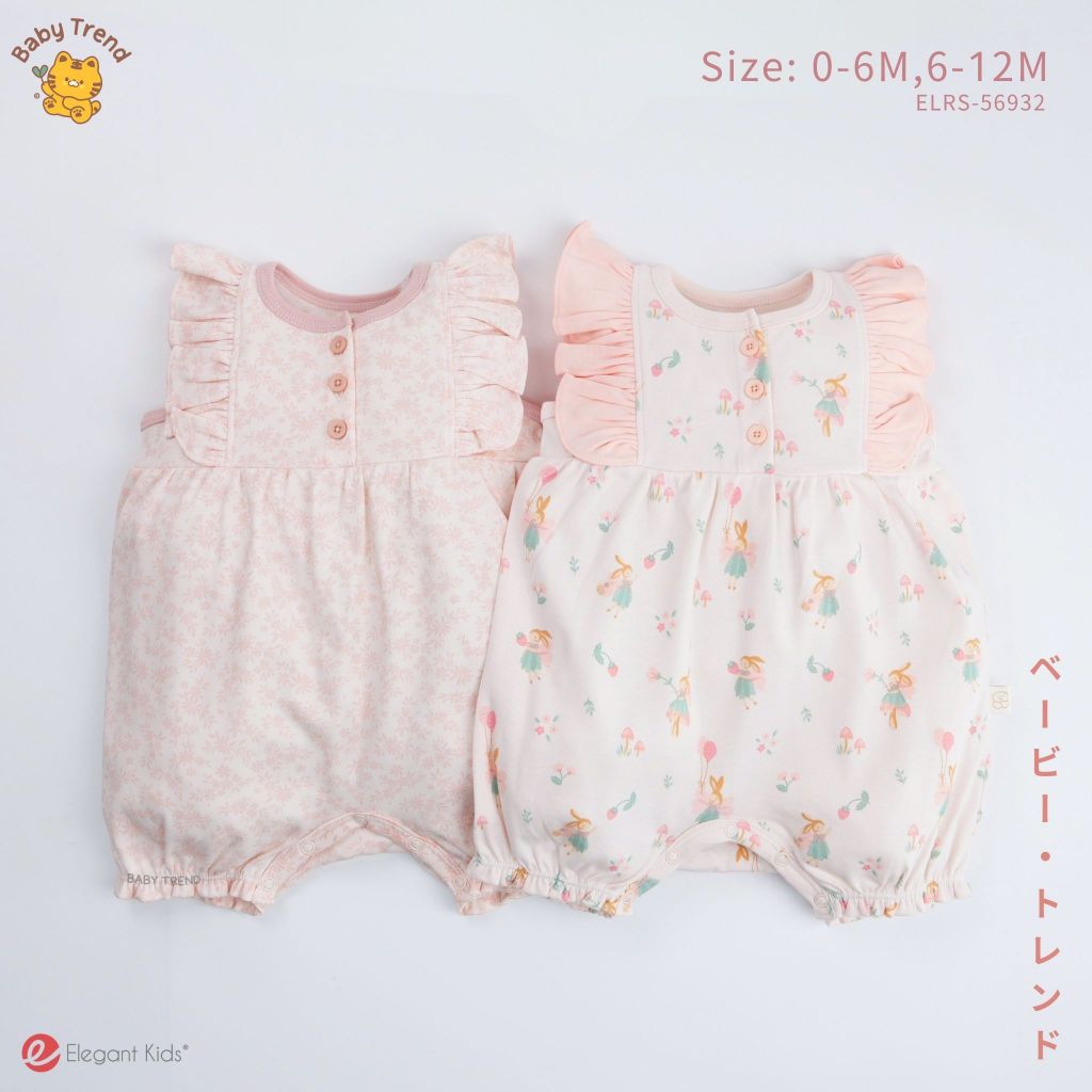 Elegant Kids ชุดเด็กผู้หญิง 0-12เดือน รอมเปอร์แขนระบาย Bunny Sweet Collection | 