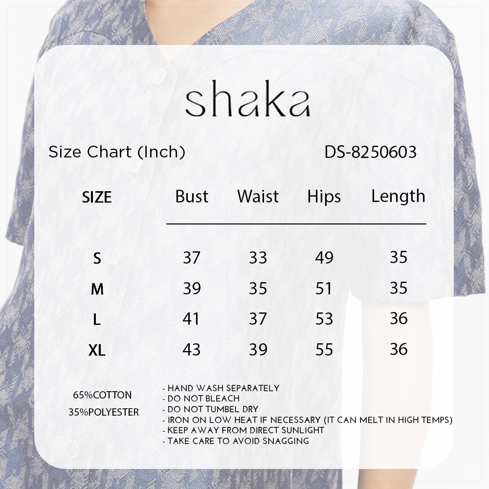 Shaka SS25 Full Moon Dress ชุดเดรส ทรงเอ โครงพอดีตัว ไม่เข้ารูป ชายกระโปรงบานเล็กน้อย DS-8250603 — صورة 7