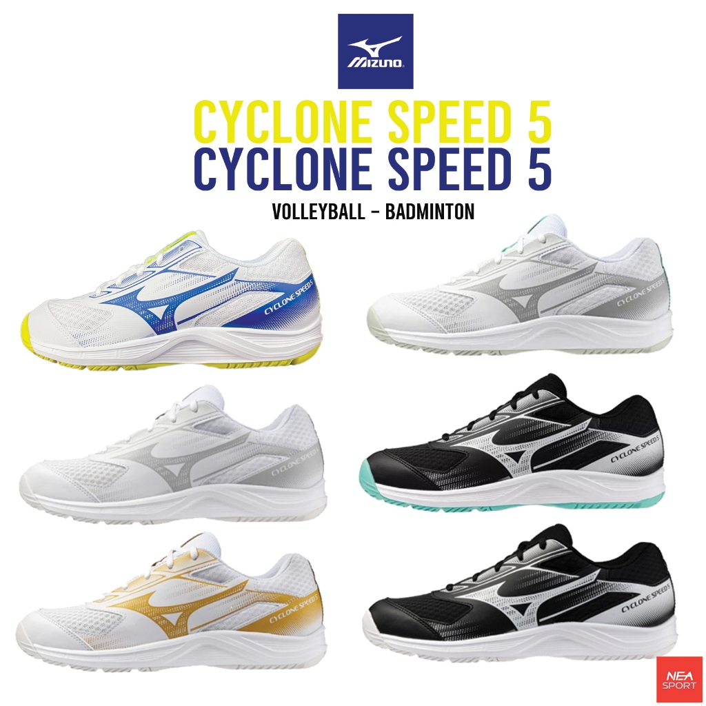 [ราคาเบาๆ คุณภาพเน้นๆ] MIZUNO Cyclone Speed 5 - Volleyball / Badminton รองเท้าวอลเลย์บอล แบดมินมิต ซ