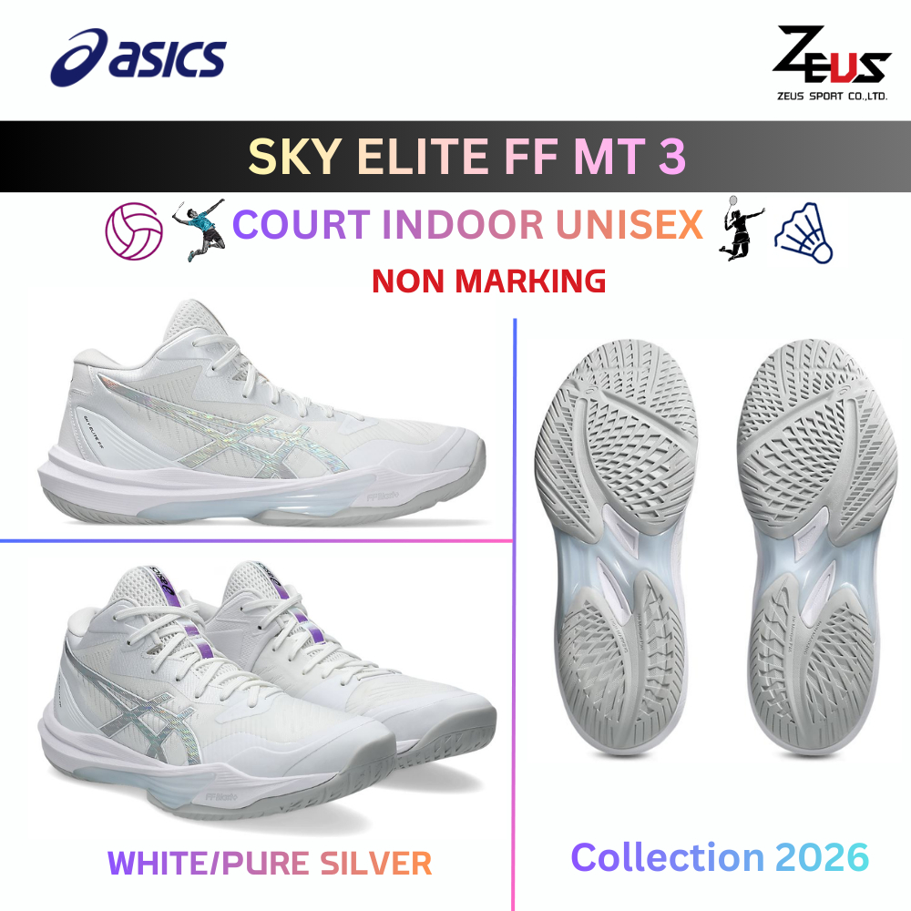 ASICS [SHINE PACK] รองเท้าแบดมินตัน วอลเลย์บอล (แนะนำไซส์ +0.5CM) Non Marking สามารถเข้าได้ทุกสนาม BADMINTON VOLLEYBALL ราคา ถูกที่สุด ดีลบีเคเค แกลเลอรีภาพที่ 9
