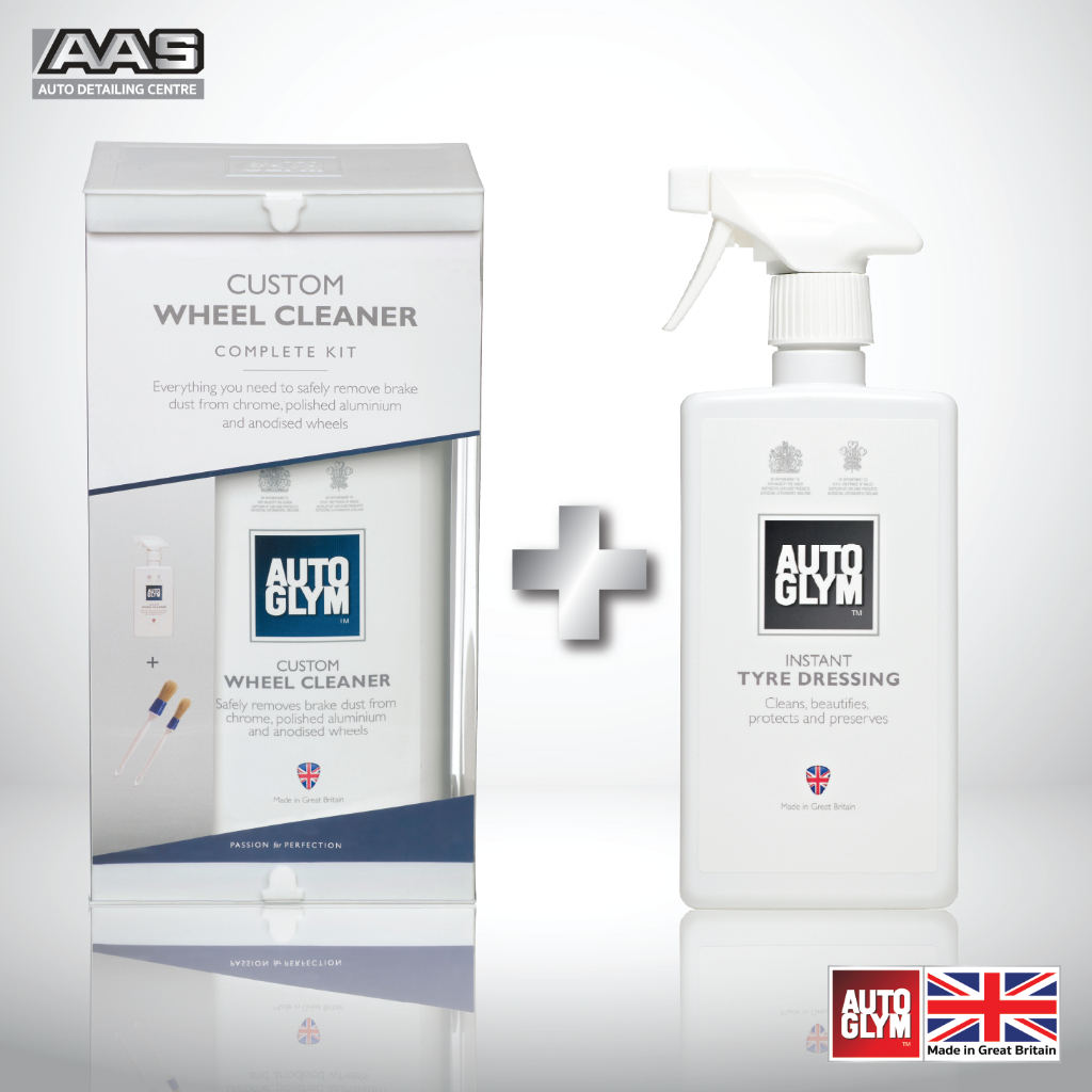 Custom Wheel Cleaner Complete Kit  1 L. + Instant Tyre Dressing 500 ml. (ทำความสะอาดล้อ + บำรุงยาง)