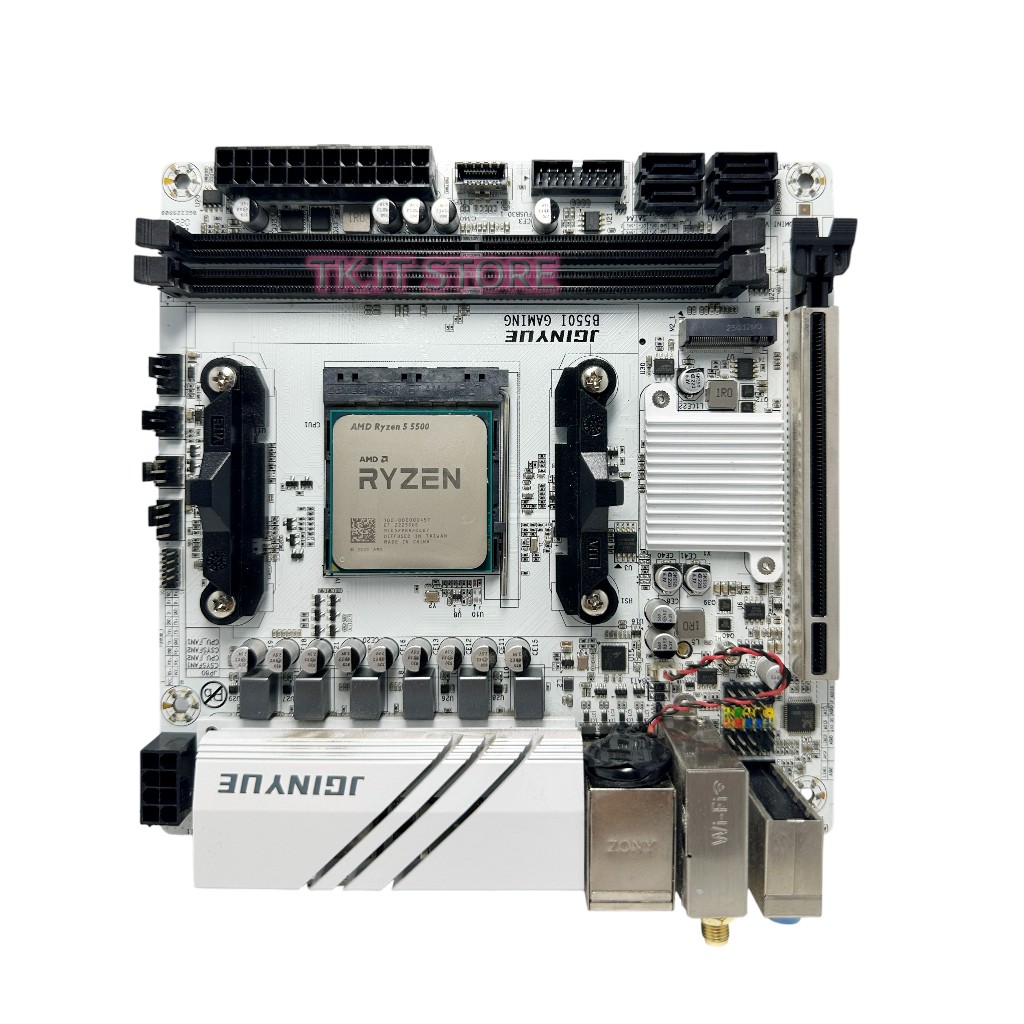 ชุดเมนบอร์ดพร้อมซีพียู มือ2 JGINYUE B550i Gaming AM4 + CPU AMD Ryzen 5 5500