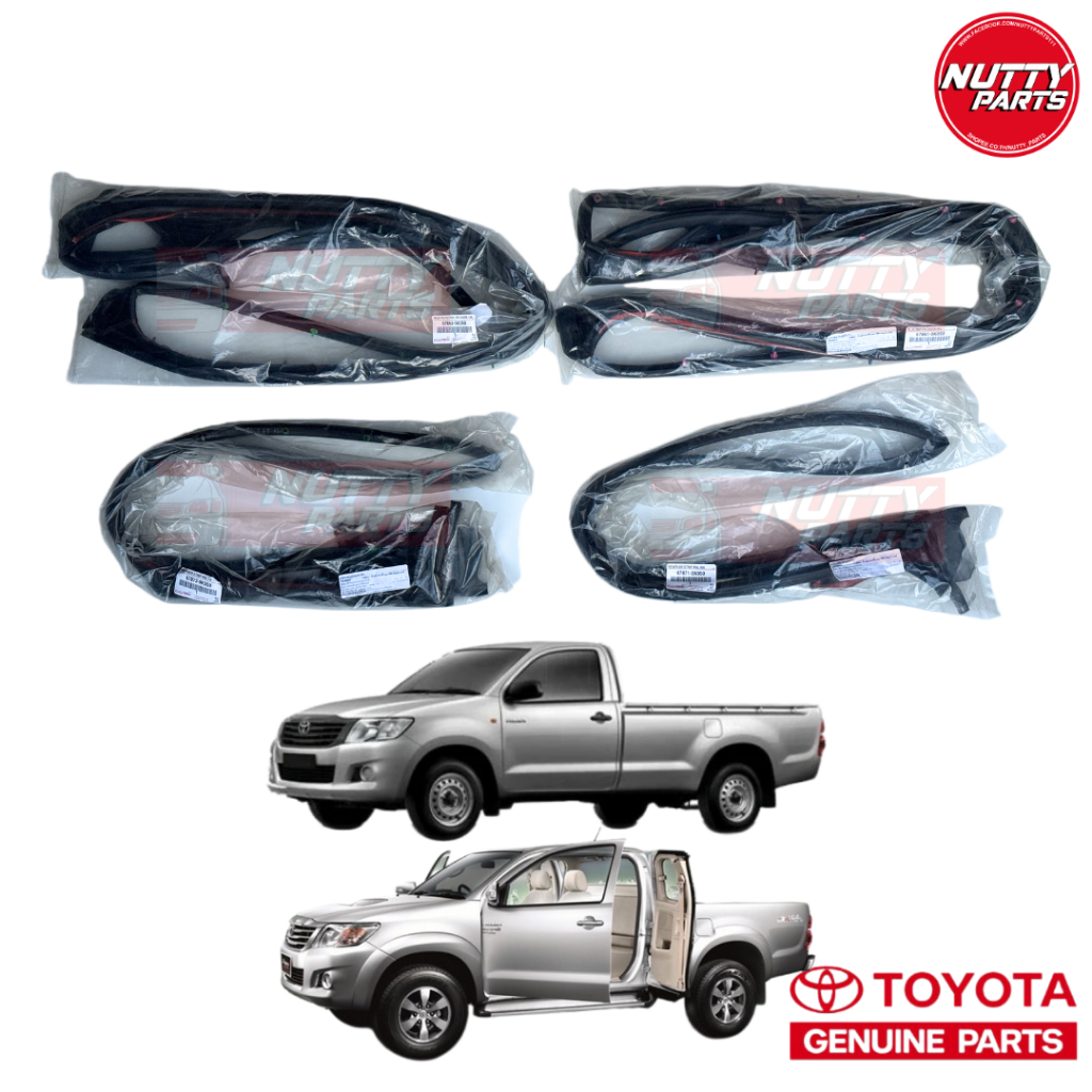 อะไหล่แท้ ยางขอบประตู TOYOTA VIGO ตอนเดียว สมาร์ทแคป SINGEL CAB , SMART CAB 67861-0K050/67862-0K050/