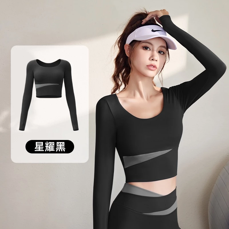 mvp sport เสื้อยืดกีฬาผู้หญิง แขนยาว เสื้อโยคะ thumbnail 6