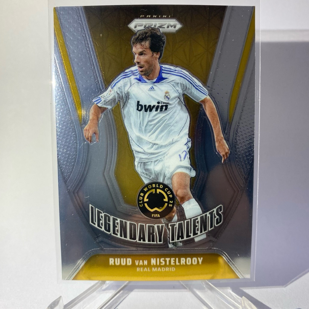 การ์ดนักฟุตบอล RUUD VAN NISTELROOY, REAL MADRID, LEGENDARY TALENTS, PANIN PRIZM 2025, (ตำหนิมุมซ้ายบ