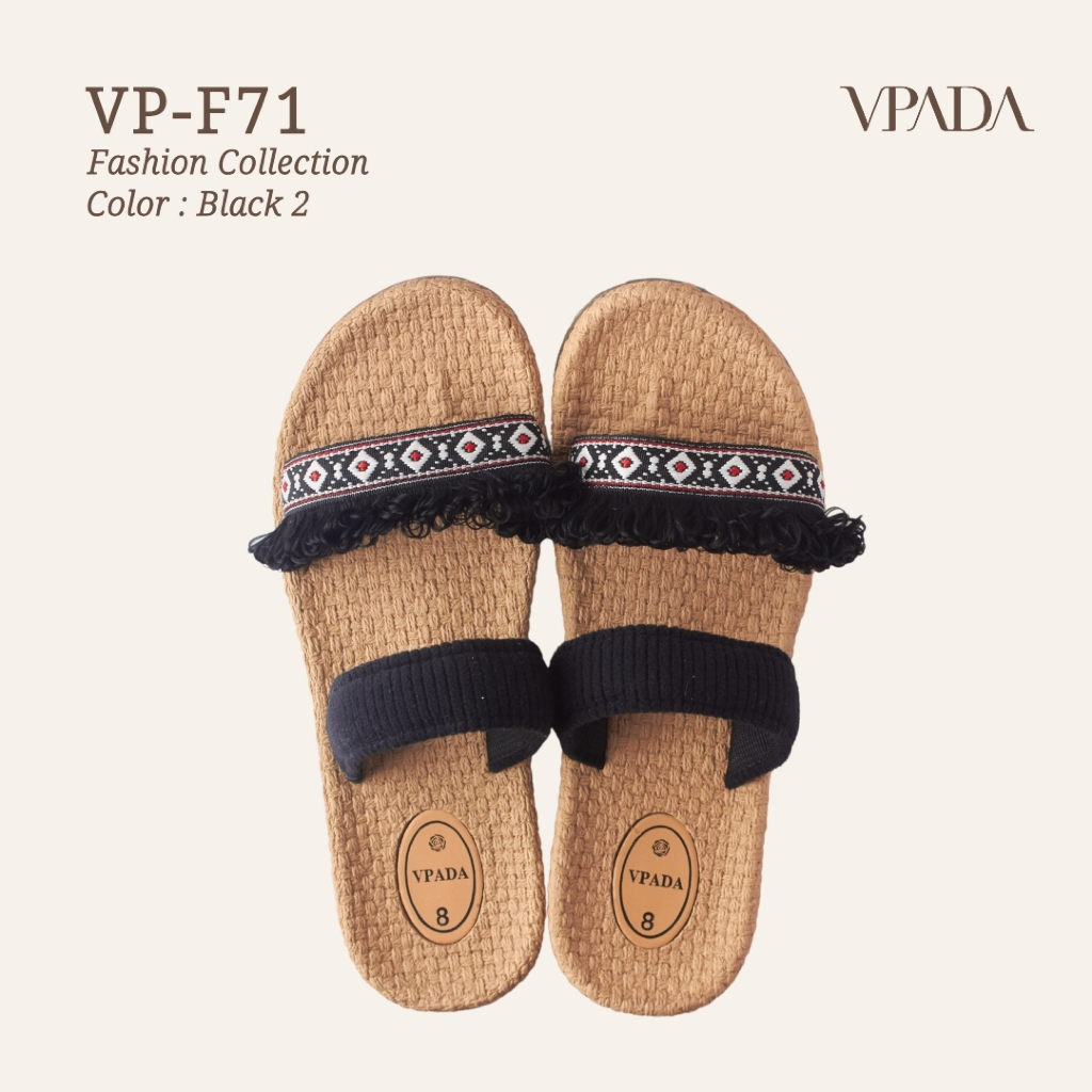 Vpada_sandals_VP-F71 Fashion Collection รองเท้าแตะชายหาดแบน รองเท้าแตะแฟชั่น